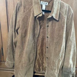 Suede leather jacket.